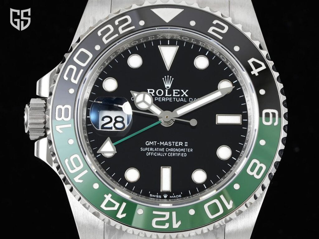 ĐỒNG HỒ NAM ROLEX GMT-MASTER II REP CAO CẤP DÂY ĐEO THÉP KHÔNG GỈ 40MM