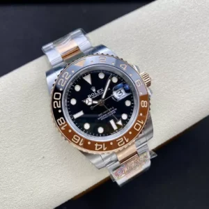 ĐỒNG HỒ NAM ROLEX GMT-MASTER II REPLICA CAO CẤP KHÓA HỘP IN LOGO 40MM