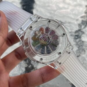 ĐỒNG HỒ NAM HUBLOT CLASSIC FUSION REPLICA DÂY CAO SU TRONG SUỐT 42MM