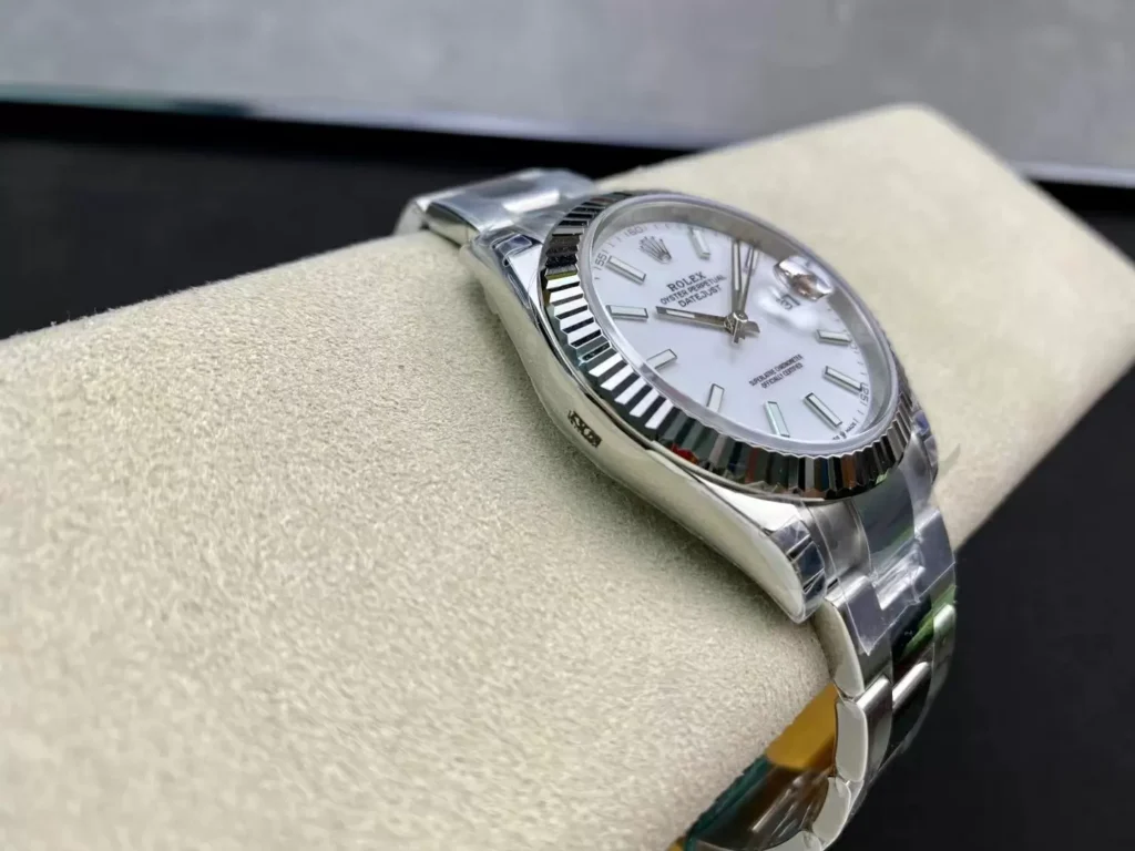 ĐỒNG HỒ NAM ROLEX DATEUST REP CAO CẤP CỌC SỐ PHỦ DẠ QUANG CÓ Ô LỊCH 41MM