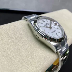 ĐỒNG HỒ NAM ROLEX DATEUST REP CAO CẤP CỌC SỐ PHỦ DẠ QUANG CÓ Ô LỊCH 41MM