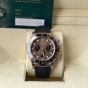 ĐỒNG HỒ NAM ROLEX DAYTONA REP CAO CẤP CỌC SỐ DẠ QUANG MẶT SỐ SOCOLA 40MM