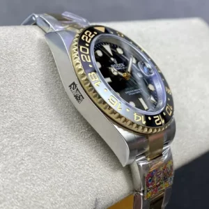 ĐỒNG HỒ NAM ROLEX GMT-MASTER II REPLICA 1:1 BEZEL GỐM HAI MÀU 40MM