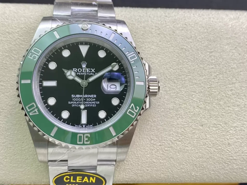 ĐỒNG HỒ NAM ROLEX SUBMARINER REPLICA 1:1 BEZEL XANH PHỦ DẠ QUANG 40MM