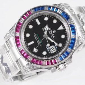 ĐỒNG HỒ NAM ROLEX GMT-MASTER ll REPLICA 1:1 CỌC SỐ DẠ QUANG CAO CẤP 40MM