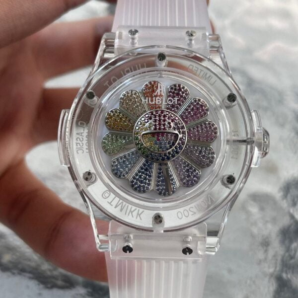 ĐỒNG HỒ NAM HUBLOT CLASSIC FUSION REPLICA DÂY CAO SU TRONG SUỐT 42MM