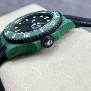 ĐỒNG HỒ NAM ROLEX SUBMARINER REPLICA CAO CẤP MẶT SỐ ĐEN VỎ XANH 40MM