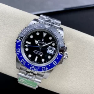 ĐỒNG HÔ NAM ROLEX GMT-MASTER II REPLICA KHÓA HỘP IN LOGO NỔI BẬT 40MM