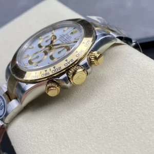 ĐỒNG HỒ NAM ROLEX DAYTONA CLEAN FACTORY REPLICA CAO CẤP MẶT SỐ TRẮNG 40MM