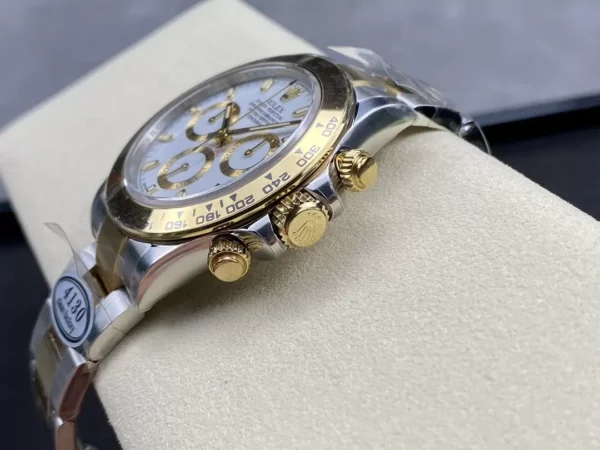 ĐỒNG HỒ NAM ROLEX DAYTONA CLEAN FACTORY REPLICA CAO CẤP MẶT SỐ TRẮNG 40MM