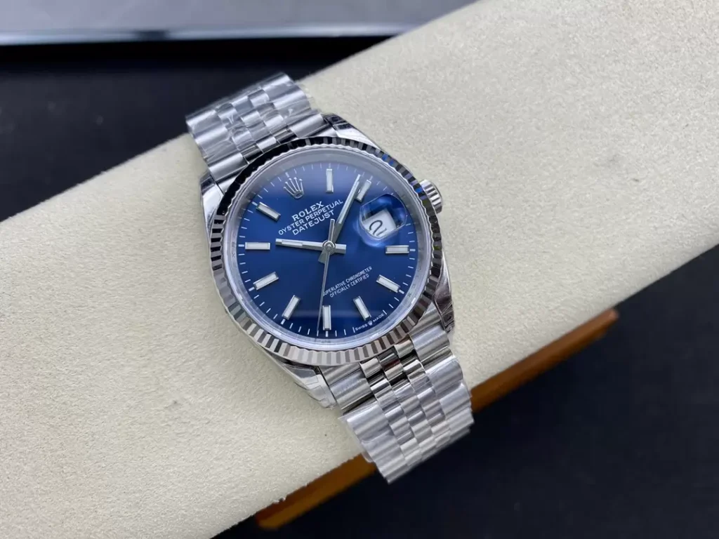 ĐỒNG HỒ NAM ROLEX DATEJUST REP CAO CẤP 3 KIM CỌC SỐ PHỦ DẠ QUANG 36MM