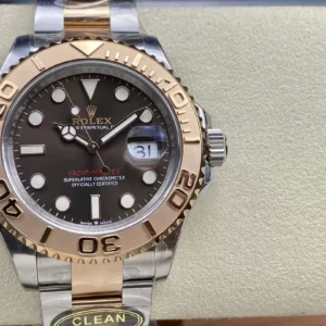 ĐỒNG HỒ NAM ROLEX YACHT-MASTER REPLICA MẶT SỐ NÂU THỂ THAO NỔI BẬT 40MM