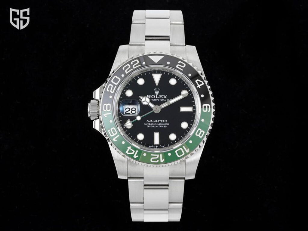 ĐỒNG HỒ NAM ROLEX GMT-MASTER II REP CAO CẤP DÂY ĐEO THÉP KHÔNG GỈ 40MM