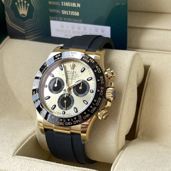 ĐỒNG HỒ NAM ROLEX DAYTONA REPLICA BEZEL GỐM MẠ BẠCH KIM CAO CẤP 40MM