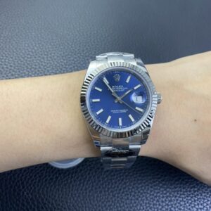 ĐỒNG HỒ ROLEX DATEJUST CƠ NAM MẶT XANH CLEAN FACTORY REP 1:1 41MM