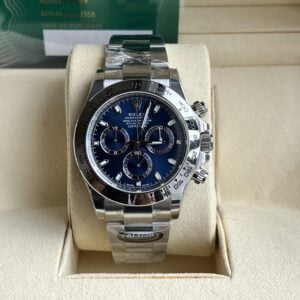 ĐỒNG HỒ NAM ROLEX DAYTONA REPLICA MẶT SỐ XANH CỌC SỐ PHỦ DẠ QUANG 40MM