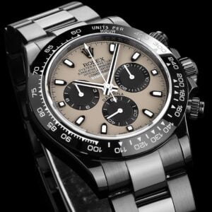 ĐỒNG HỒ NAM ROLEX DAYTONA REP CAO CẤP CỌC SỐ HAI MÀU ĐEN TRẮNG 40MM