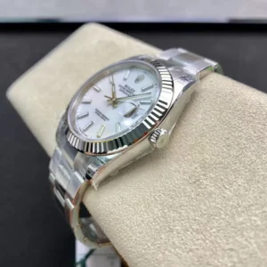 ĐỒNG HỒ NAM ROLEX DATEUST REP CAO CẤP CỌC SỐ PHỦ DẠ QUANG CÓ Ô LỊCH 41MM