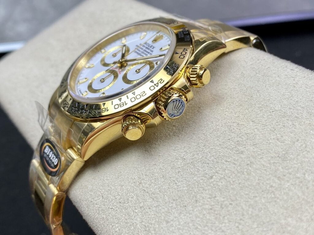 ĐỒNG HỒ NAM ROLEX DAYTONA REPLICA CAO CẤP MẶT SỐ TRẮNG PHỦ DẠ QUANG 40MM