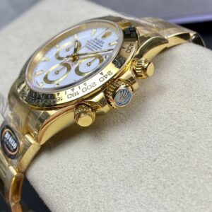 ĐỒNG HỒ NAM ROLEX DAYTONA REPLICA CAO CẤP MẶT SỐ TRẮNG PHỦ DẠ QUANG 40MM