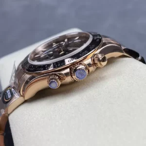 ĐỒNG HỒ NAM ROLEX DAYTONA REPLICA CAO CẤP MẶT SỐ NÂU CỌC SỐ DẠ QUANG 40MM