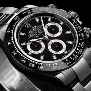 ĐỒNG HỒ NAM ROLEX DAYTONA REPLICA CAO CẤP MẶT SỐ ĐEN LỊCH SỰ 40MM