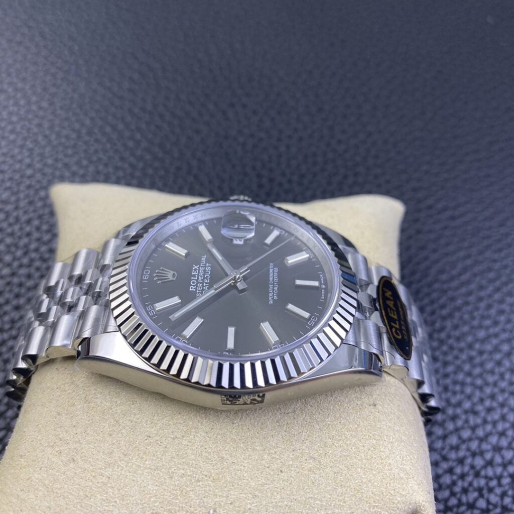 ĐỒNG HỒ ROLEX DATEJUST NAM DÂY KIM LOẠI CLEAN FACTORY REP 1:1 41MM