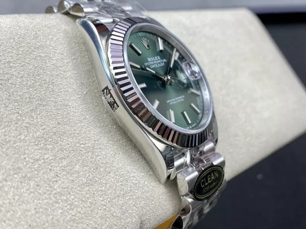 ĐỒNG HỒ NAM ROLEX DATEJUST REPLICA CAO CẤP MẶT SỐ XẠNH KHÓA HỘP 41MM