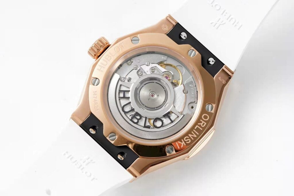 ĐỒNG HỒ NAM HUBLOT ORLINSKI REPLICA CAO CẤP VÀNG HỒNG DÂY CAO SU 40MM