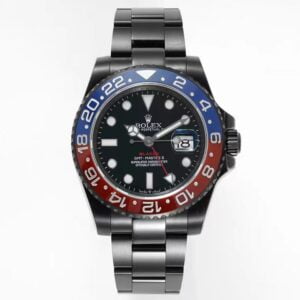 ĐỒNG HỒ NAM ROLEX BLAKEN GMT-MASTER ll REPLIA 1:1 BEZEL ĐỎ XANH 40MM