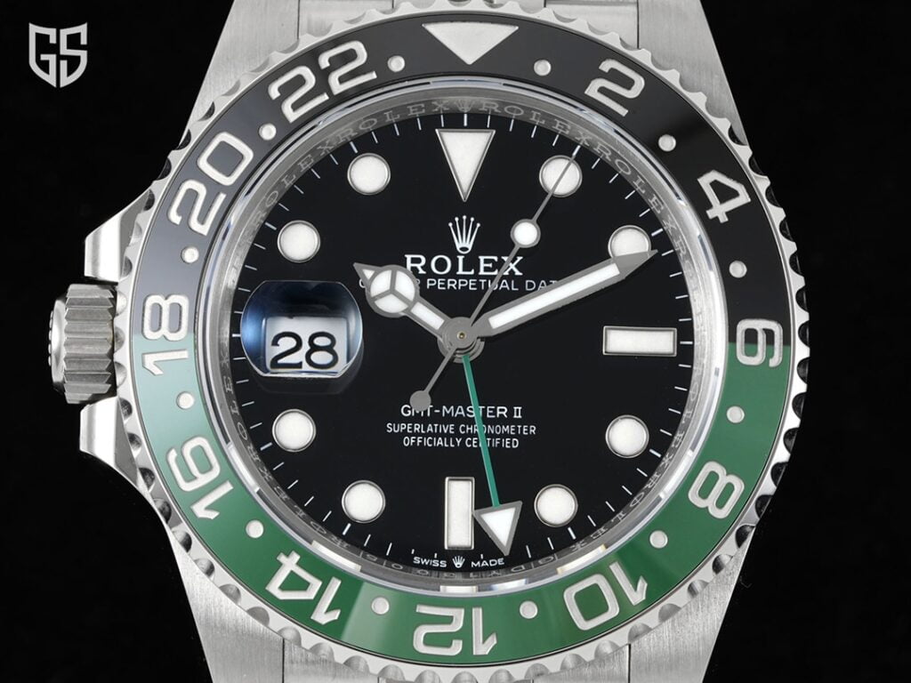 ĐỒNG HỒ NAM ROLEX GMT-MASTER II REPLICA 1:1 THIẾT KẾ NÚM NGƯỢC 40MM