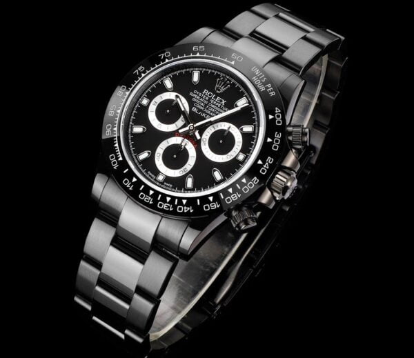 ĐỒNG HỒ NAM ROLEX DAYTONA REPLICA CAO CẤP MẶT SỐ ĐEN LỊCH SỰ 40MM