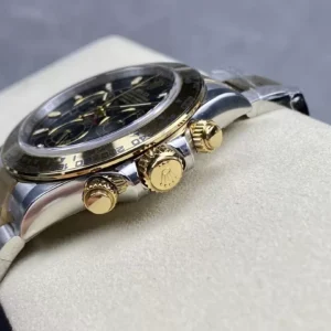 ĐỒNG HỒ NAM ROLEX DAYTONA CLEAN FACTORY REPLICA BEZEL MẠ VÀNG 40MM