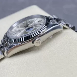 ĐỒNG HỒ NAM ROLEX DATEJUST CLEAN REPLICA MẶT SỐ XÁM CHẢY TIA 36MM