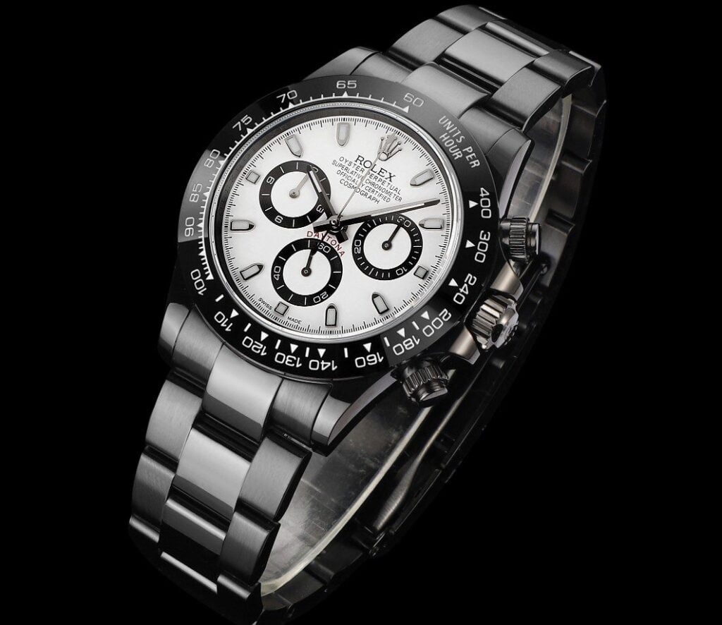 ĐỒNG HỒ NAM ROLEX DAYTONA REPLICA CAO CẤP MẶT SỐ TRẮNG 6 KIM 40MM