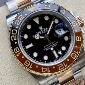 ĐỒNG HỒ NAM ROLEX GMT-MASTER II REPLICA CAO CẤP KHÓA HỘP IN LOGO 40MM