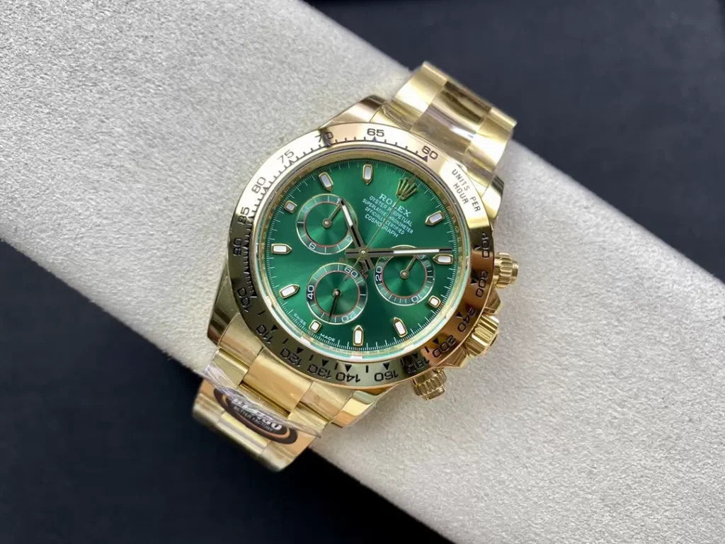 ĐỒNG HỒ NAM ROLEX DAYTONA REPLICA 1:1 MẶT SỐ XANH CHẢY TIA TINH XẢO 40MM