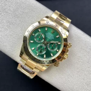 ĐỒNG HỒ NAM ROLEX DAYTONA REPLICA 1:1 MẶT SỐ XANH CHẢY TIA TINH XẢO 40MM