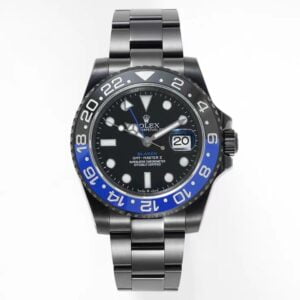 ĐỒNG HỒ NAM ROLEX BLAKEN GMT-MASTER ll REPLICA CỌC SỐ DẠ QUANG 40MM