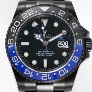 ĐỒNG HỒ NAM ROLEX BLAKEN GMT-MASTER ll REPLICA CỌC SỐ DẠ QUANG 40MM