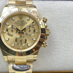 ĐỒNG HỒ NAM ROLEX DAYTONA REP CAO CẤP 6 KIM MÀU FULL VÀNG GOLD 40MM