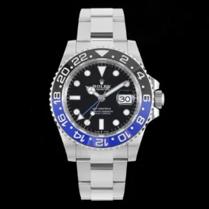 ĐỒNG HÔ NAM ROLEX GMT-MASTER II REP CAO CẤP MẶT SỐ ĐEN 4 KIM 40MM