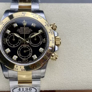 ĐỒNG HỒ NAM ROLEX DAYTONA CLEAN FACTORY REPLICA DÂY THÉP MẠ VÀNG 40MM