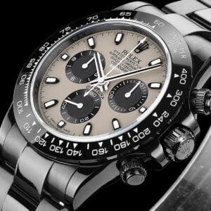 ĐỒNG HỒ NAM ROLEX DAYTONA REP CAO CẤP CỌC SỐ HAI MÀU ĐEN TRẮNG 40MM