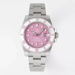 ĐỒNG HỒ NAM ROLEX SUBMARINER REP 1:1 MẶT SỐ HỒNG CÁ TÍNH TRẺ TRUNG 40MM