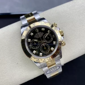 ĐỒNG HỒ NAM ROLEX DAYTONA CLEAN FACTORY REPLICA DÂY THÉP MẠ VÀNG 40MM