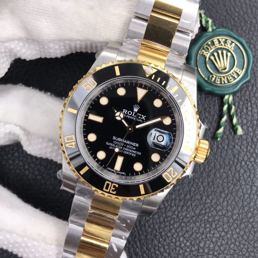 ĐỒNG HỒ CƠ NAM MẶT ĐEN ROLEX SUBMARINER VS FACTORY REP 1:1 40MM