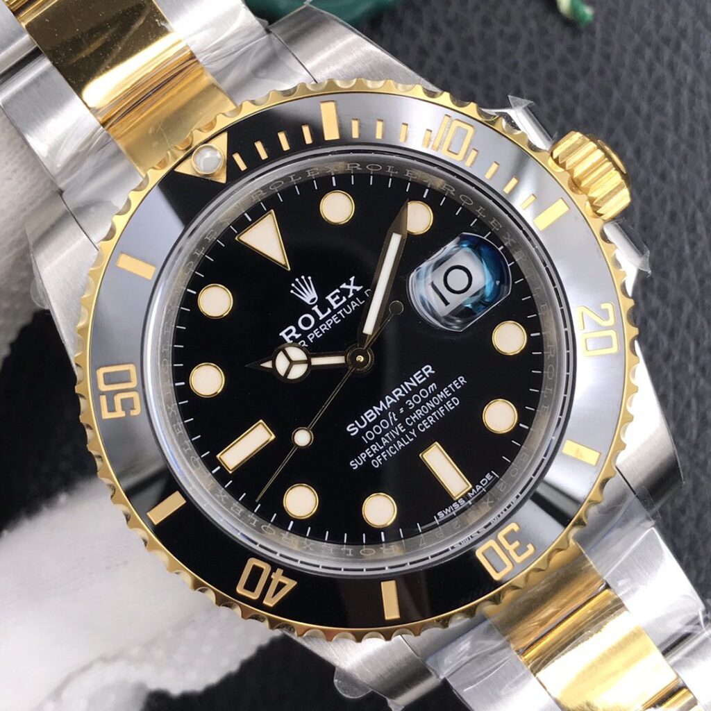 ĐỒNG HỒ CƠ NAM MẶT ĐEN ROLEX SUBMARINER VS FACTORY REP 1:1 40MM