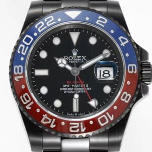 ĐỒNG HỒ NAM ROLEX BLAKEN GMT-MASTER ll REPLIA 1:1 BEZEL ĐỎ XANH 40MM