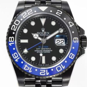 ĐỒNG HỒ NAM ROLEX BLAKEN GMT-MASTER ll REP CAO CẤP BEZEL HAI MẦU 40MM